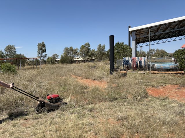Pool grounds in a remote community